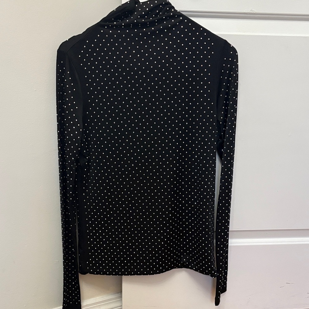 Maje Black rhinestone multi color Women's Top